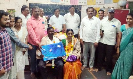 ಶಿಂದಿಕುರಬೇಟ: ಕೆ.ಬಿ.ಎಸ್.ಶಾಲೆಯ  ನಿವೃತ್ತ ಶಿಕ್ಷಕ ಕೆ.ಟಿ. ಪಾಟೀಲರಿಗೆ ಬಿಳ್ಕೋಡುಗೆ